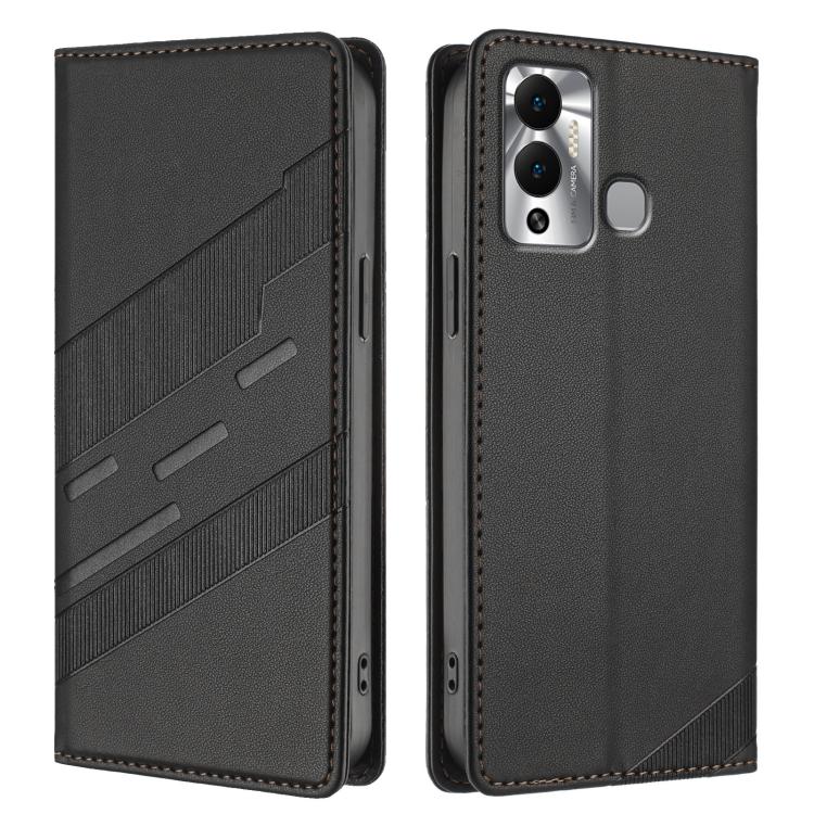 For Infinix Hot 12 Play Embossed Multi-functional Wallet Retro Leather Phone Case
