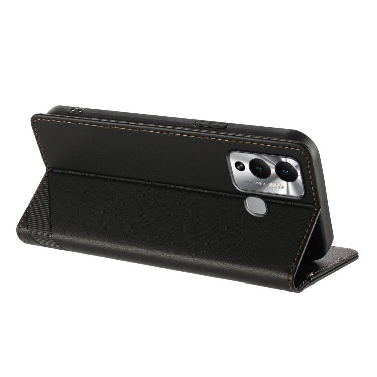 For Infinix Hot 12 Play Embossed Multi-functional Wallet Retro Leather Phone Case