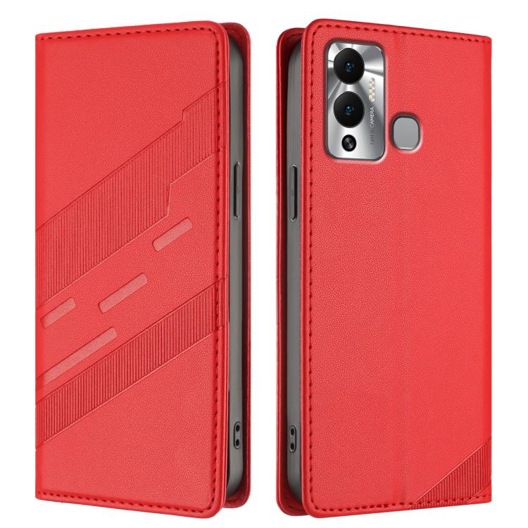 For Infinix Hot 12 Play Embossed Multi-functional Wallet Retro Leather Phone Case