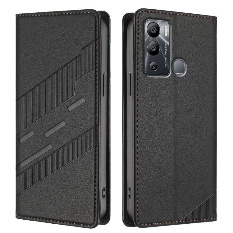 For Infinix Hot 12i Embossed Multi-functional Wallet Retro Leather Phone Case