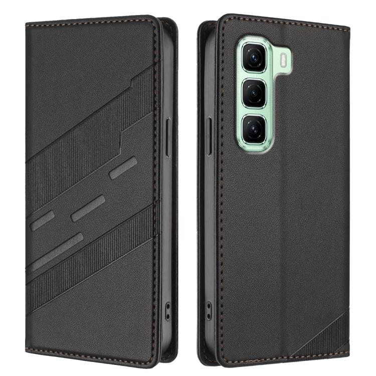 For Infinix Hot 50 5G Embossed Multi-functional Wallet Retro Leather Phone Case