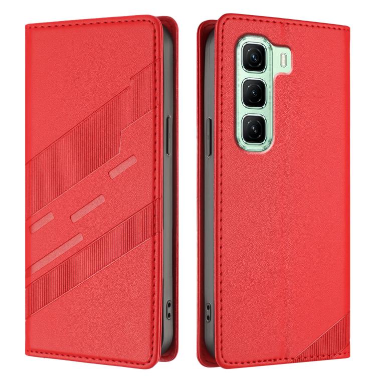For Infinix Hot 50 5G Embossed Multi-functional Wallet Retro Leather Phone Case