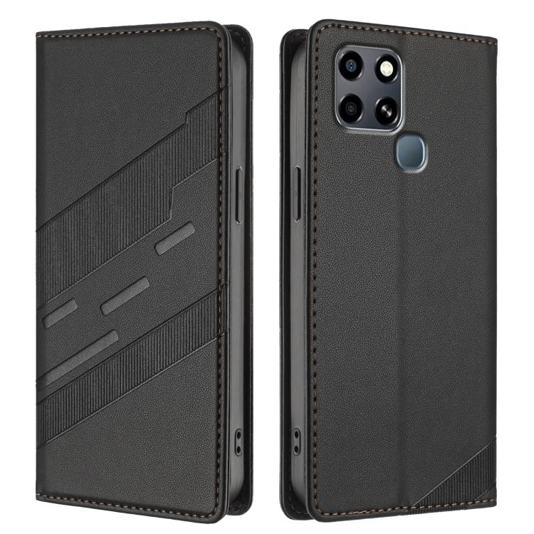 For Infinix Smart 6 Embossed Multi-functional Wallet Retro Leather Phone Case