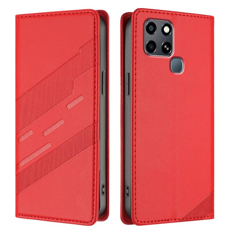 For Infinix Smart 6 Embossed Multi-functional Wallet Retro Leather Phone Case