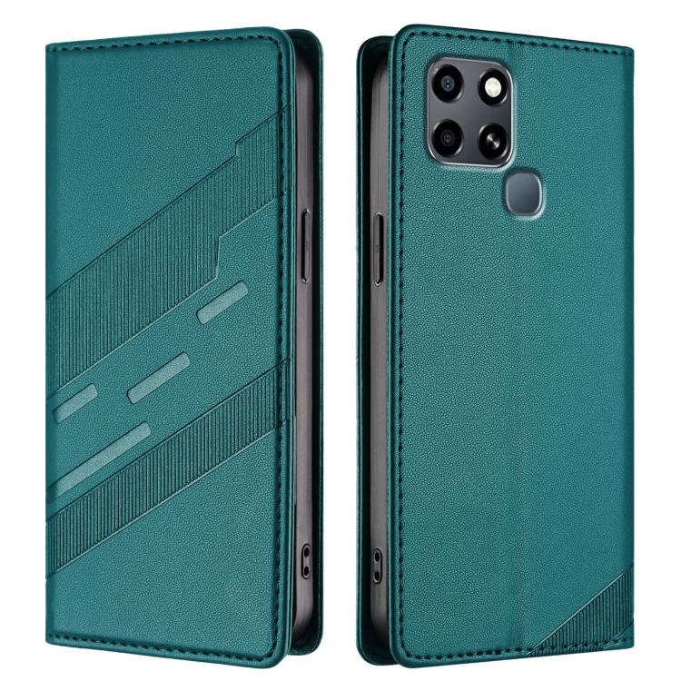 For Infinix Smart 6 Embossed Multi-functional Wallet Retro Leather Phone Case