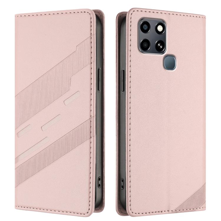 For Infinix Smart 6 Embossed Multi-functional Wallet Retro Leather Phone Case