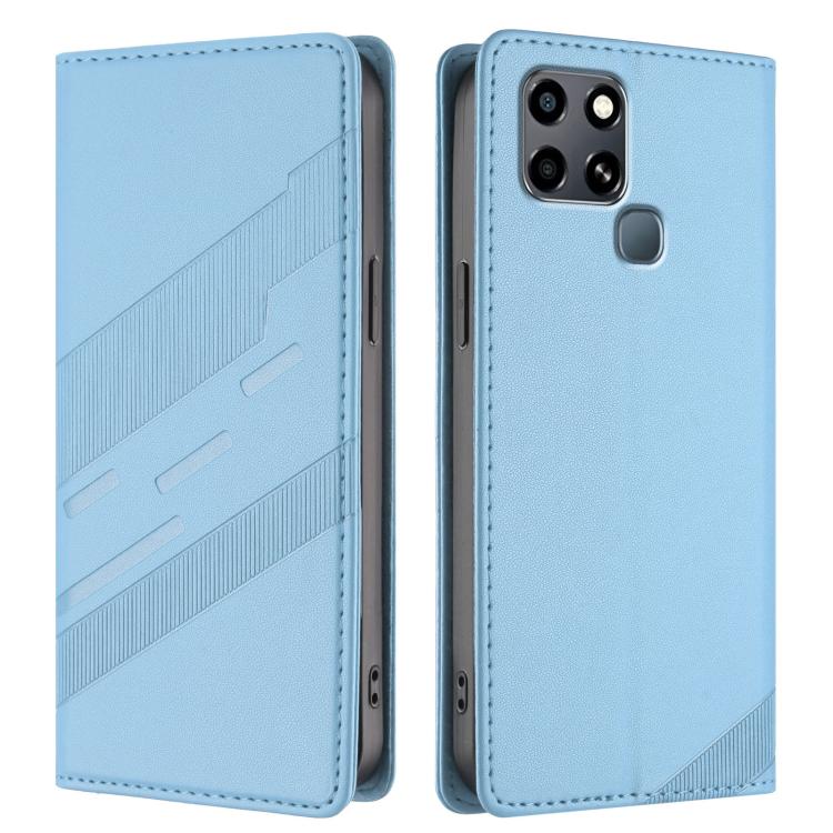 For Infinix Smart 6 Embossed Multi-functional Wallet Retro Leather Phone Case