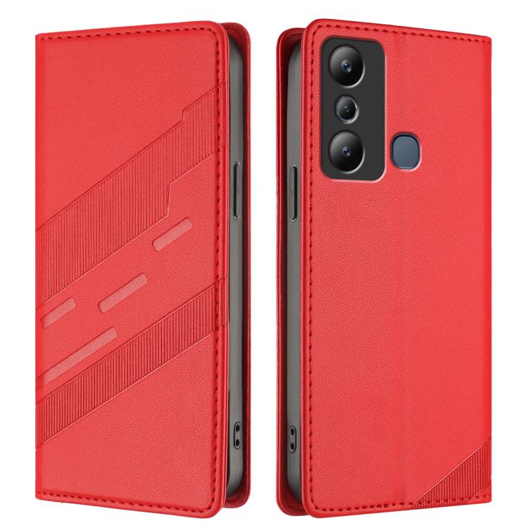 For Infinix Hot 20i Embossed Multi-functional Wallet Retro Leather Phone Case
