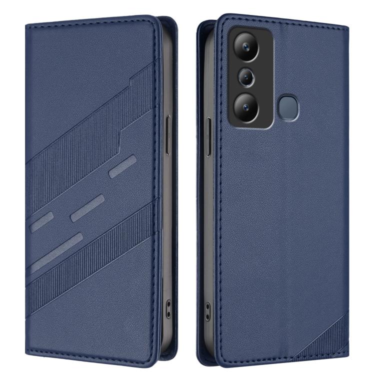 For Infinix Hot 20i Embossed Multi-functional Wallet Retro Leather Phone Case