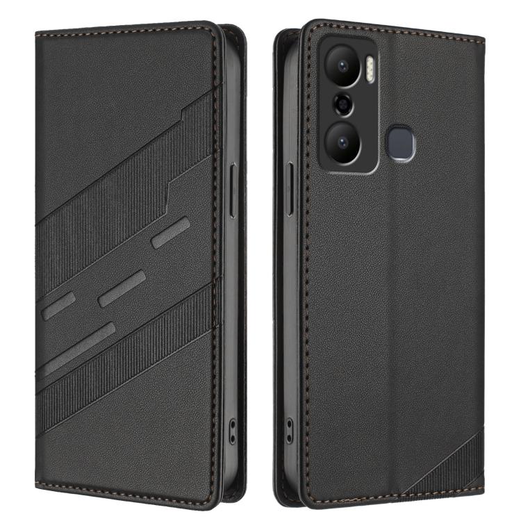 For Infinix Hot 20 Play Embossed Multi-functional Wallet Retro Leather Phone Case