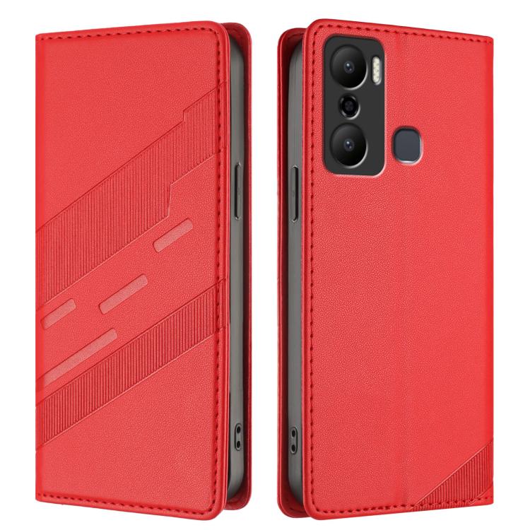 For Infinix Hot 20 Play Embossed Multi-functional Wallet Retro Leather Phone Case