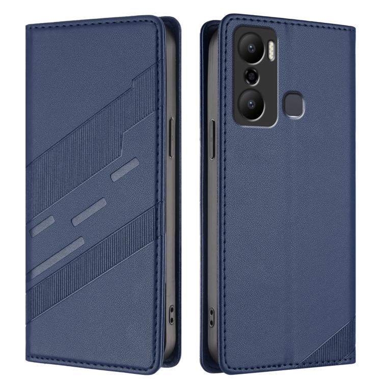 For Infinix Hot 20 Play Embossed Multi-functional Wallet Retro Leather Phone Case