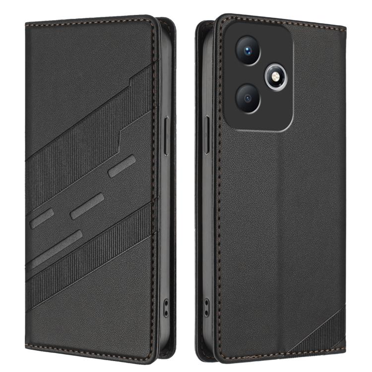 For Infinix Hot 30 Play NFC Embossed Multi-functional Wallet Retro Leather Phone Case