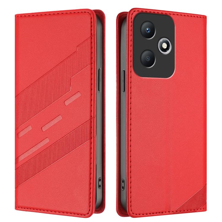 For Infinix Hot 30 Play NFC Embossed Multi-functional Wallet Retro Leather Phone Case