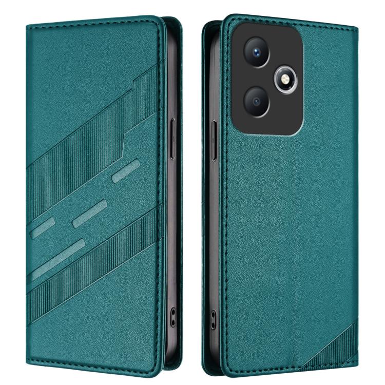 For Infinix Hot 30 Play NFC Embossed Multi-functional Wallet Retro Leather Phone Case