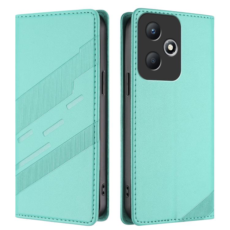 For Infinix Hot 30 Play NFC Embossed Multi-functional Wallet Retro Leather Phone Case