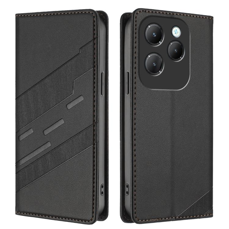 For Infinix Hot 40 Embossed Multi-functional Wallet Retro Leather Phone Case