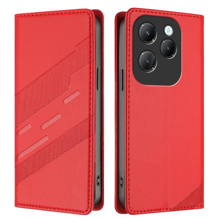 For Infinix Hot 40 Embossed Multi-functional Wallet Retro Leather Phone Case