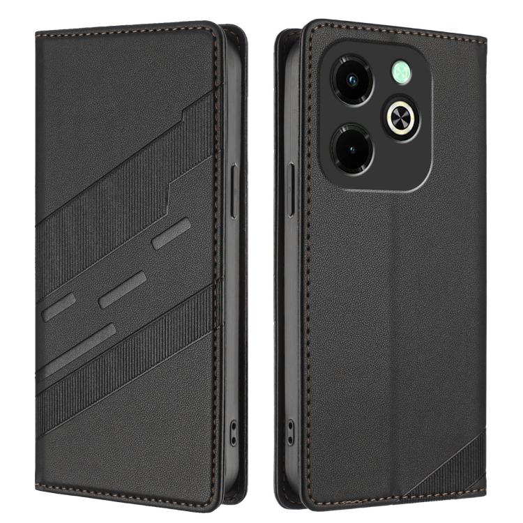 For Infinix Hot 40i Embossed Multi-functional Wallet Retro Leather Phone Case
