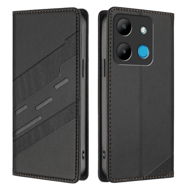 For Infinix Smart 7 Embossed Multi-functional Wallet Retro Leather Phone Case