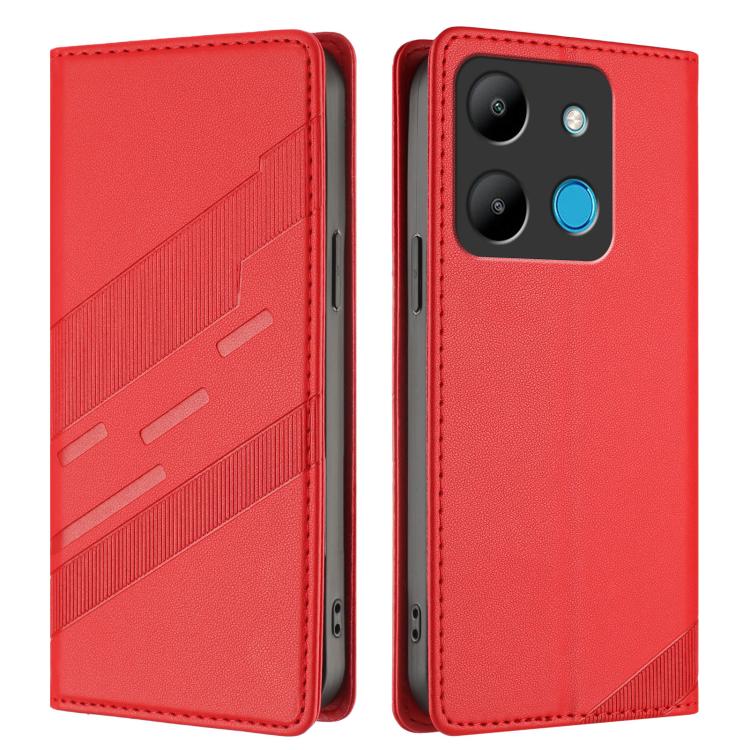 For Infinix Smart 7 Embossed Multi-functional Wallet Retro Leather Phone Case