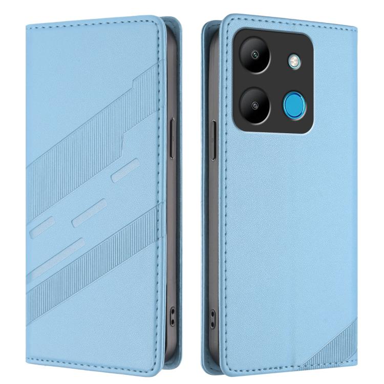 For Infinix Smart 7 Embossed Multi-functional Wallet Retro Leather Phone Case