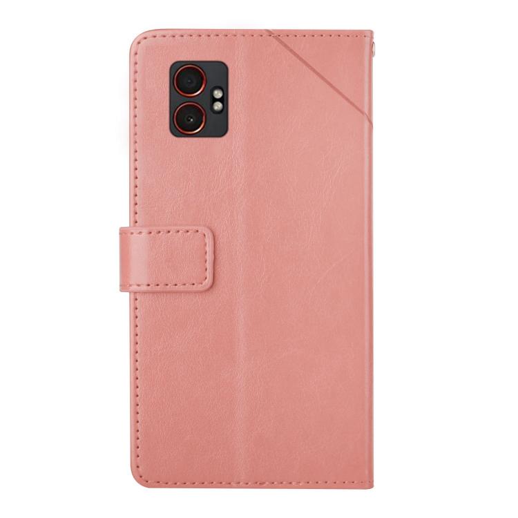 For Samsung Galaxy XCover7 Pro Y-shaped Pattern Flip Leather Phone Case