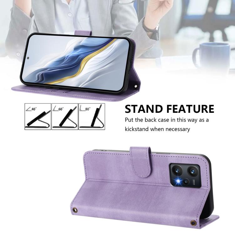 For Realme 9 Pro 5G Global / 9 5G EU Version Line Splicing Buckle Retro Leather Phone Case