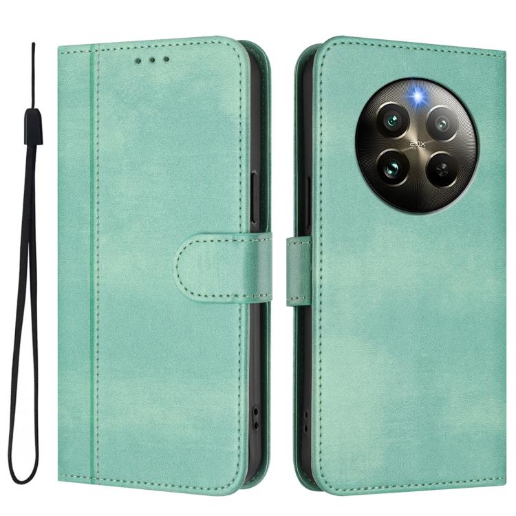 For Realme 13 4G / 12 4G / P1 5G Global Line Splicing Buckle Retro Leather Phone Case
