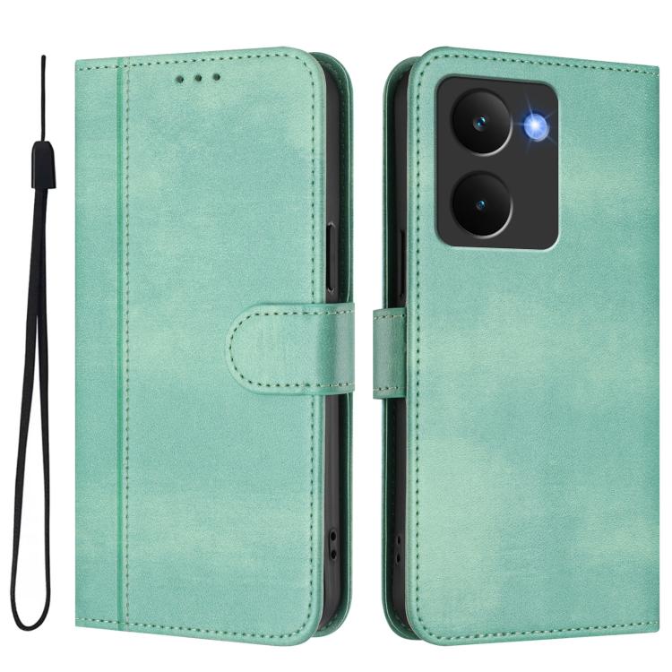 For Realme P3 Ultra 5G Line Splicing Buckle Retro Leather Phone Case