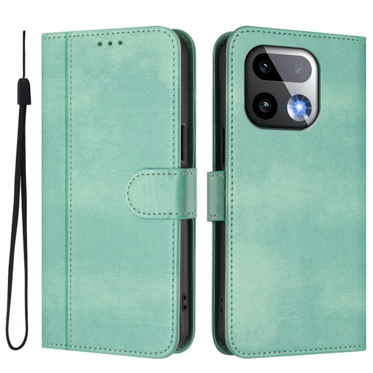 For Realme 16 Pro+ 5G Global Line Splicing Buckle Retro Leather Phone Case