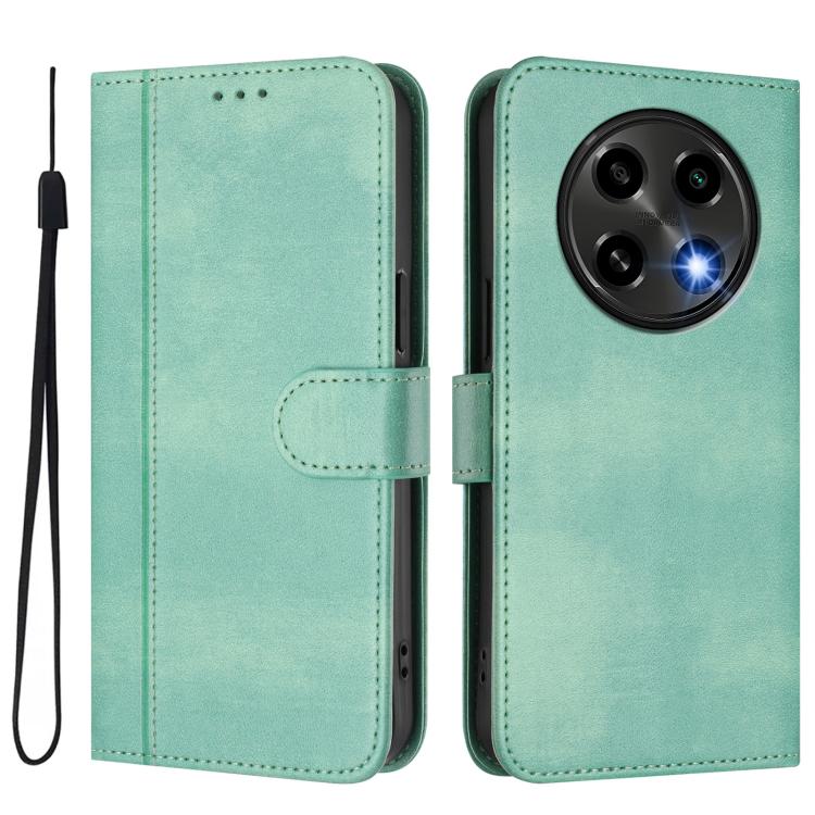 For OPPO A2 Pro 5G / F27 Pro 5G Line Splicing Buckle Retro Leather Phone Case