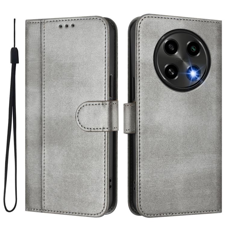For OPPO A2 Pro 5G / F27 Pro 5G Line Splicing Buckle Retro Leather Phone Case