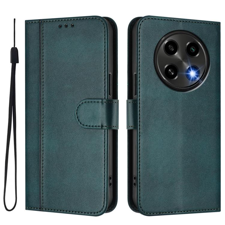 For OPPO A2 Pro 5G / F27 Pro 5G Line Splicing Buckle Retro Leather Phone Case