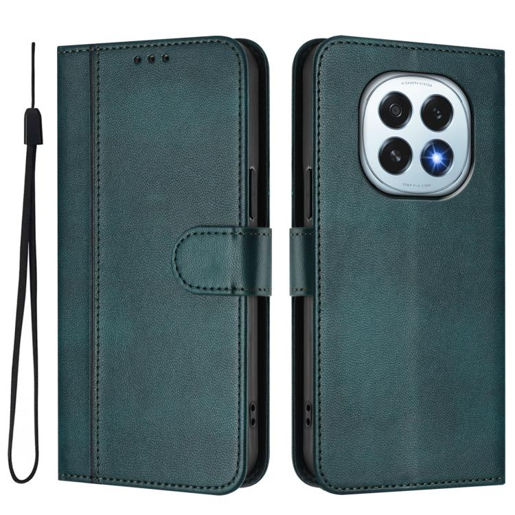 For OPPO F29 5G Global Line Splicing Buckle Retro Leather Phone Case