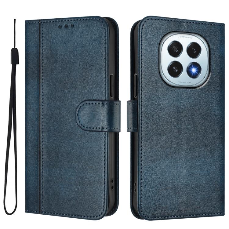 For OPPO F29 5G Global Line Splicing Buckle Retro Leather Phone Case