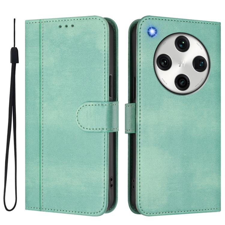 For OPPO Find X8 Pro 5G Line Splicing Buckle Retro Leather Phone Case