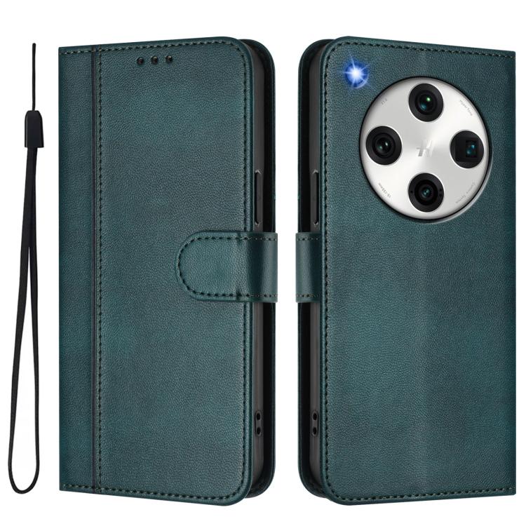 For OPPO Find X8 Pro 5G Line Splicing Buckle Retro Leather Phone Case