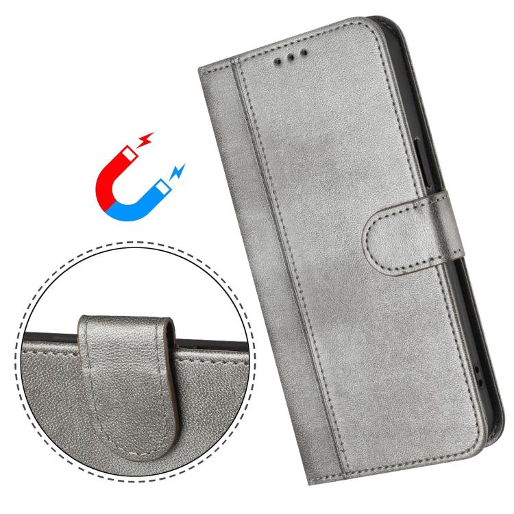 For Motorola Edge 30 Line Splicing Buckle Retro Leather Phone Case