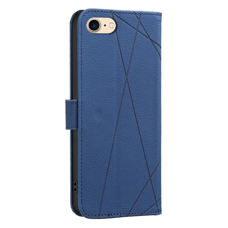 For iPhone 6 / 7 / 8 / SE Geometric Pattern RFID Leather Phone Case