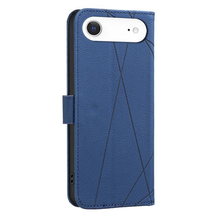 For iPhone Air Geometric Pattern RFID Leather Phone Case