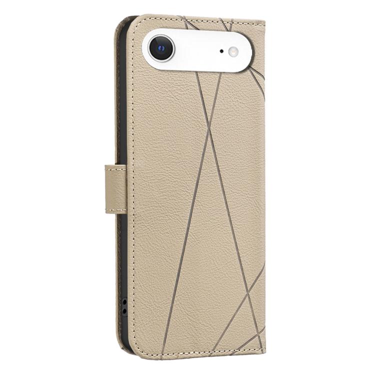 For iPhone Air Geometric Pattern RFID Leather Phone Case