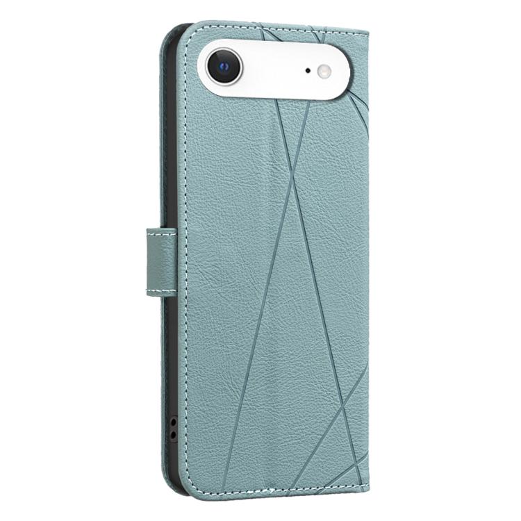 For iPhone Air Geometric Pattern RFID Leather Phone Case