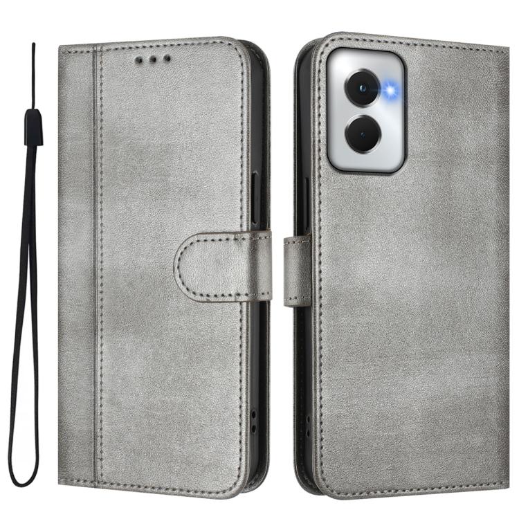 For Motorola Moto G Power 5G 2024 Line Splicing Buckle Retro Leather Phone Case
