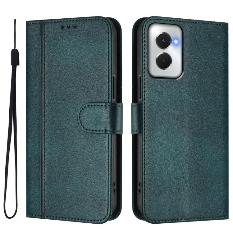 For Motorola Moto G Power 5G 2024 Line Splicing Buckle Retro Leather Phone Case