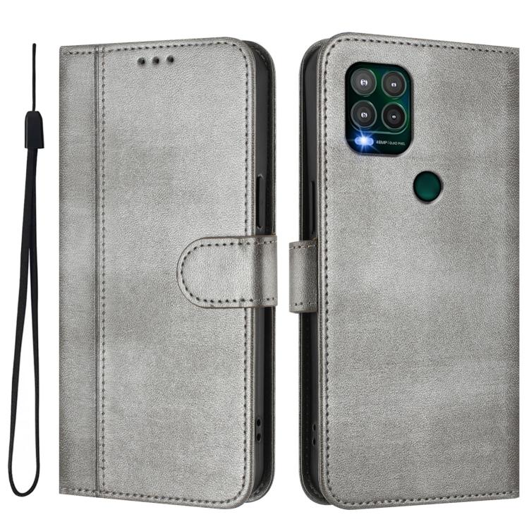 For Motorola Moto G Stylus 5G 2021 Line Splicing Buckle Retro Leather Phone Case