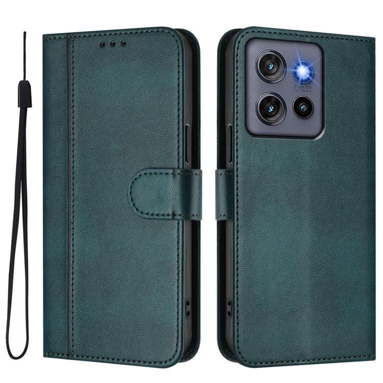 For Motorola Moto G Stylus 5G 2025 Global Line Splicing Buckle Retro Leather Phone Case