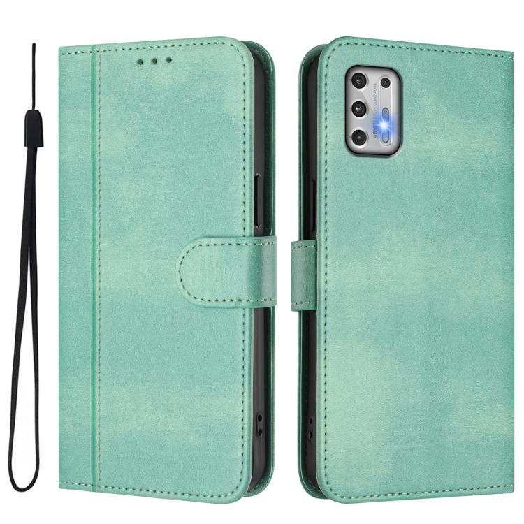 For Motorola Moto G Stylus 4G 2021 Line Splicing Buckle Retro Leather Phone Case