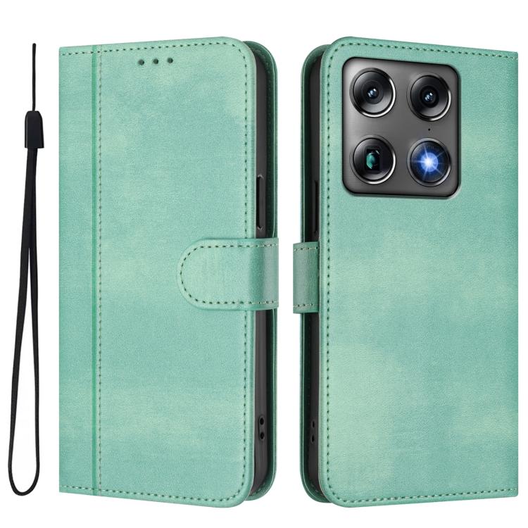 For Motorola Moto X70 Air Pro / Signature 5G Line Splicing Buckle Retro Leather Phone Case
