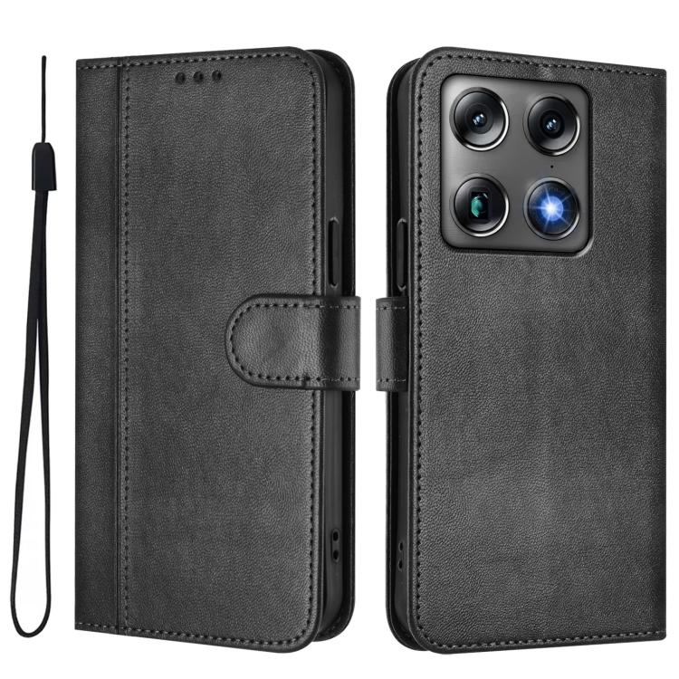 For Motorola Moto X70 Air Pro / Signature 5G Line Splicing Buckle Retro Leather Phone Case